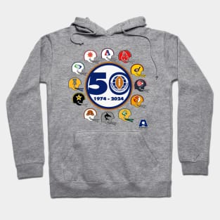 World Football League (1974-1975) 50th Anniversary Helmets Shirt Hoodie